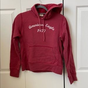 Vintage American Eagle 🦅 Red Hoodie - Med
